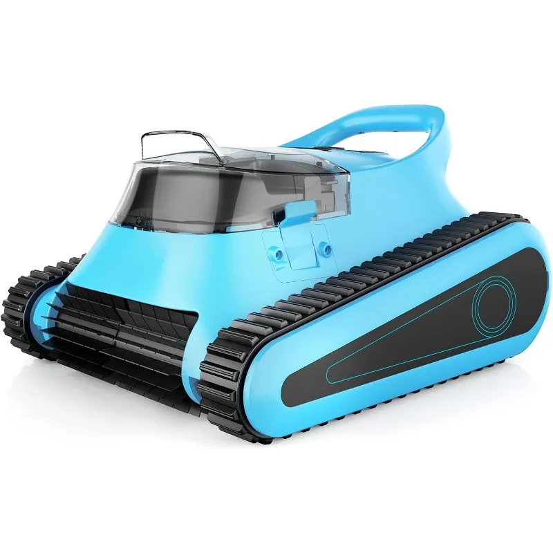 

SMONET Cordless Pool Vacuum Robot: Automatic Robotic Pool Cleaner Lasts 150 Mins Wall Climbing 180W Powerful Suction LED