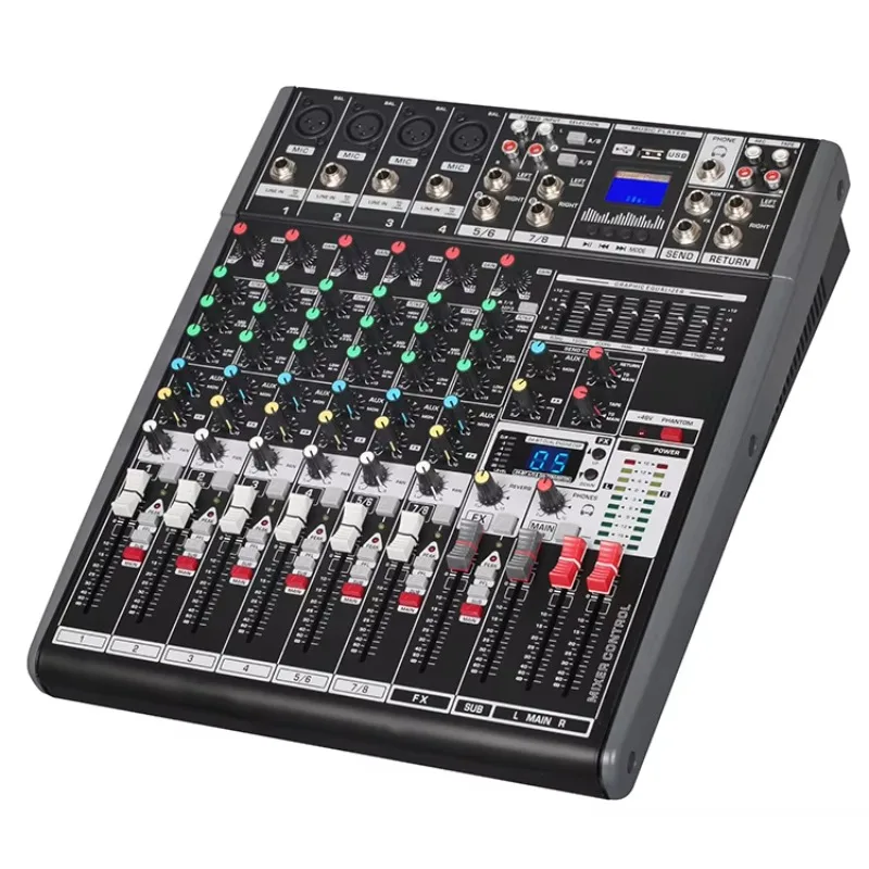 

16-канальный цифровой беспроводной мини-аудиомикшер с эффектами DSP и USB-интерфейсом