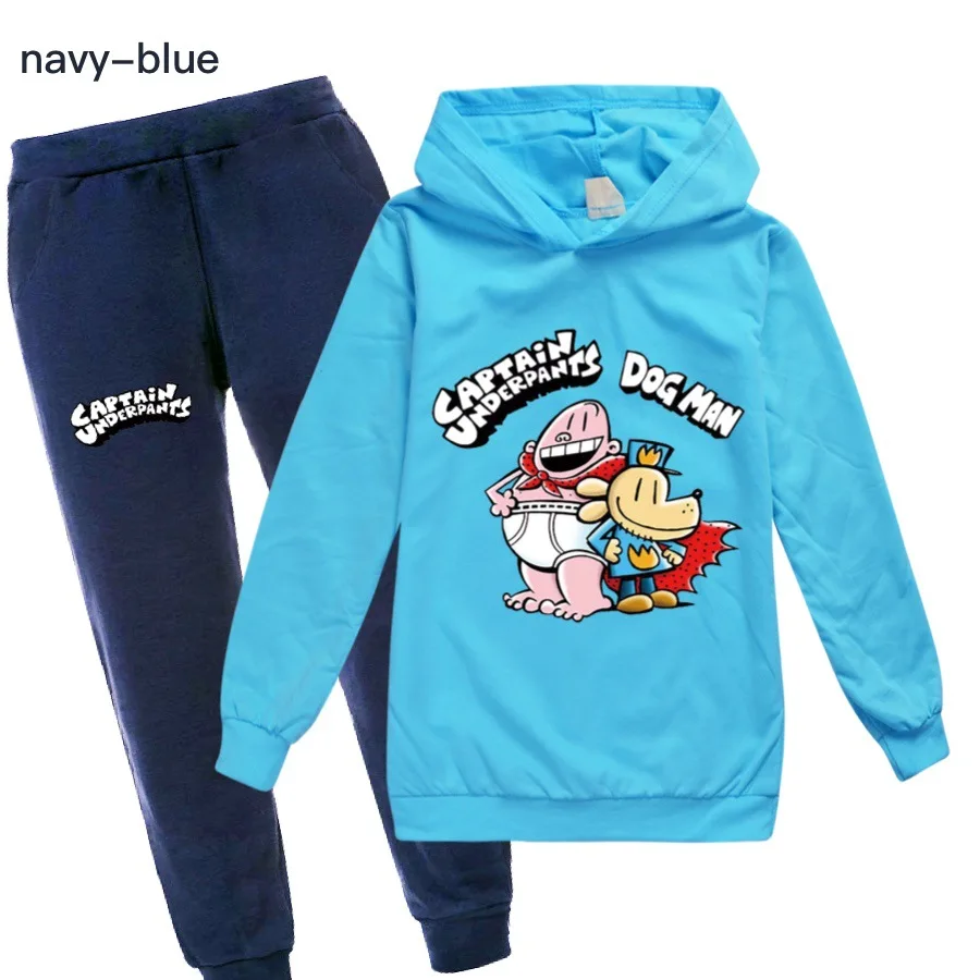 Captain Underpants dogman Clothing Sets Children Fashion Hoodies And Pant Set Kids Clothing Spring Autumn Sports Suit Tracksuit