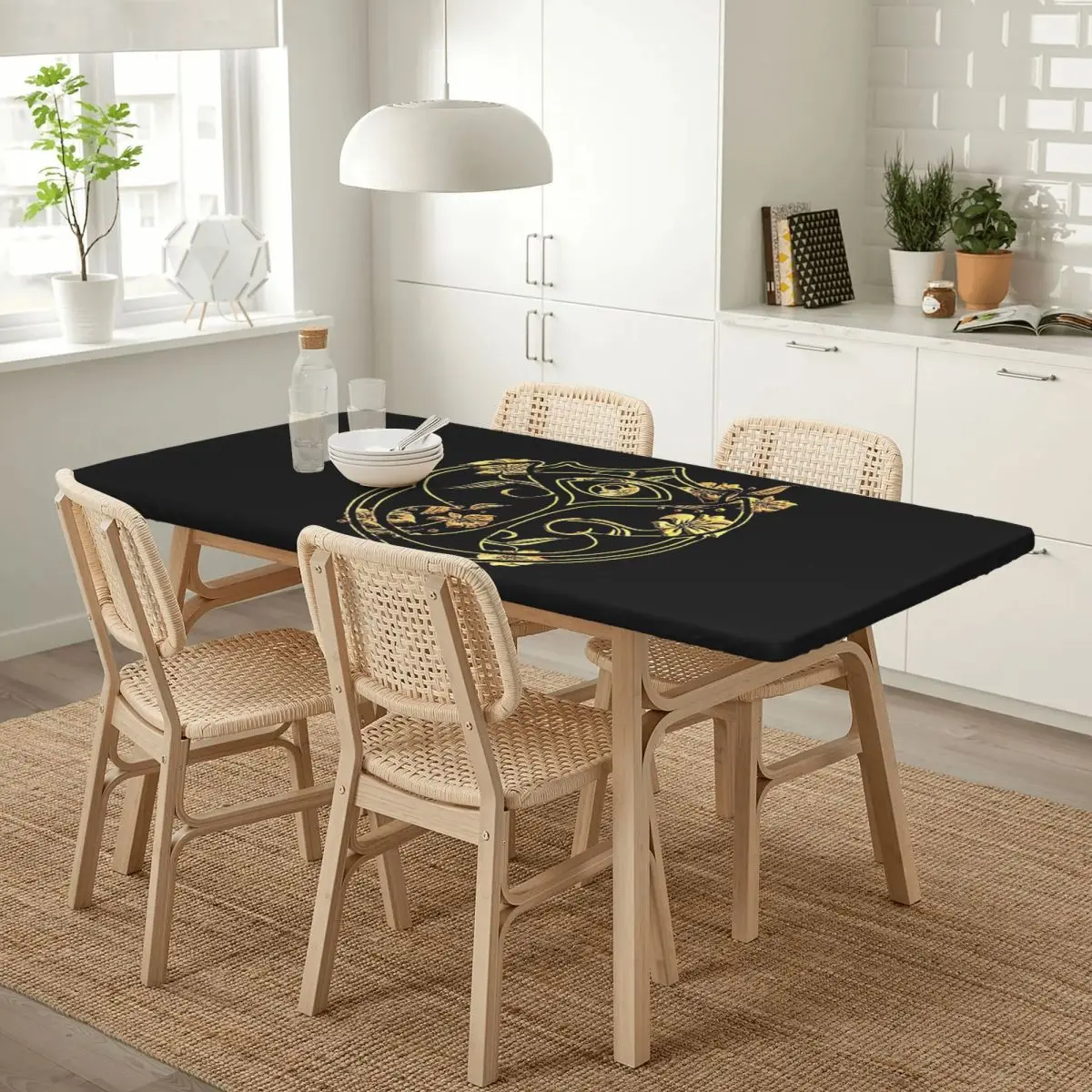 Tomorrowland Belgian Electronic Dance Music Festival Custom Rectangular Tablecloth Oilproof Table Cover for Festival Table Cloth