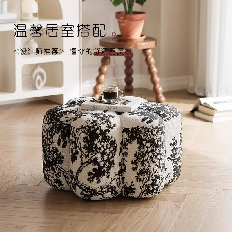 

Home door sofa shoe changing stool