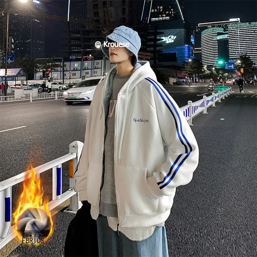 

Men's Winter Thiened Warm Hooded Sports Jaet American Casual down Cotton Coat Trendy Winter Clothing Cotton Jaet