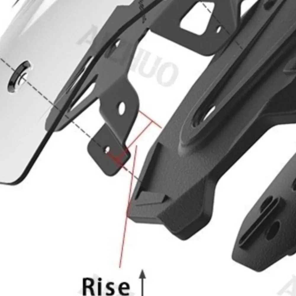 

For Yamaha Tracer 900/900 GT/Tracer 9/Tracer 9 GT 2018-22 2023 2024 Airflow Deflector Rise Support 30mm Riser Windshield Bracket
