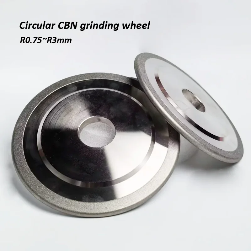 R0.75~3.0mm Curved Electroplated CBN Diamond Grinding Wheel for High-speed Steel Grinding Grit200