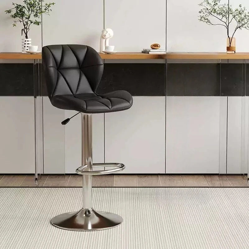 

Современный простой барный стул для дома, удобный высокий барный табурет с поворотным механизмом и регулировкой высоты, дизайнерская мебель для дома