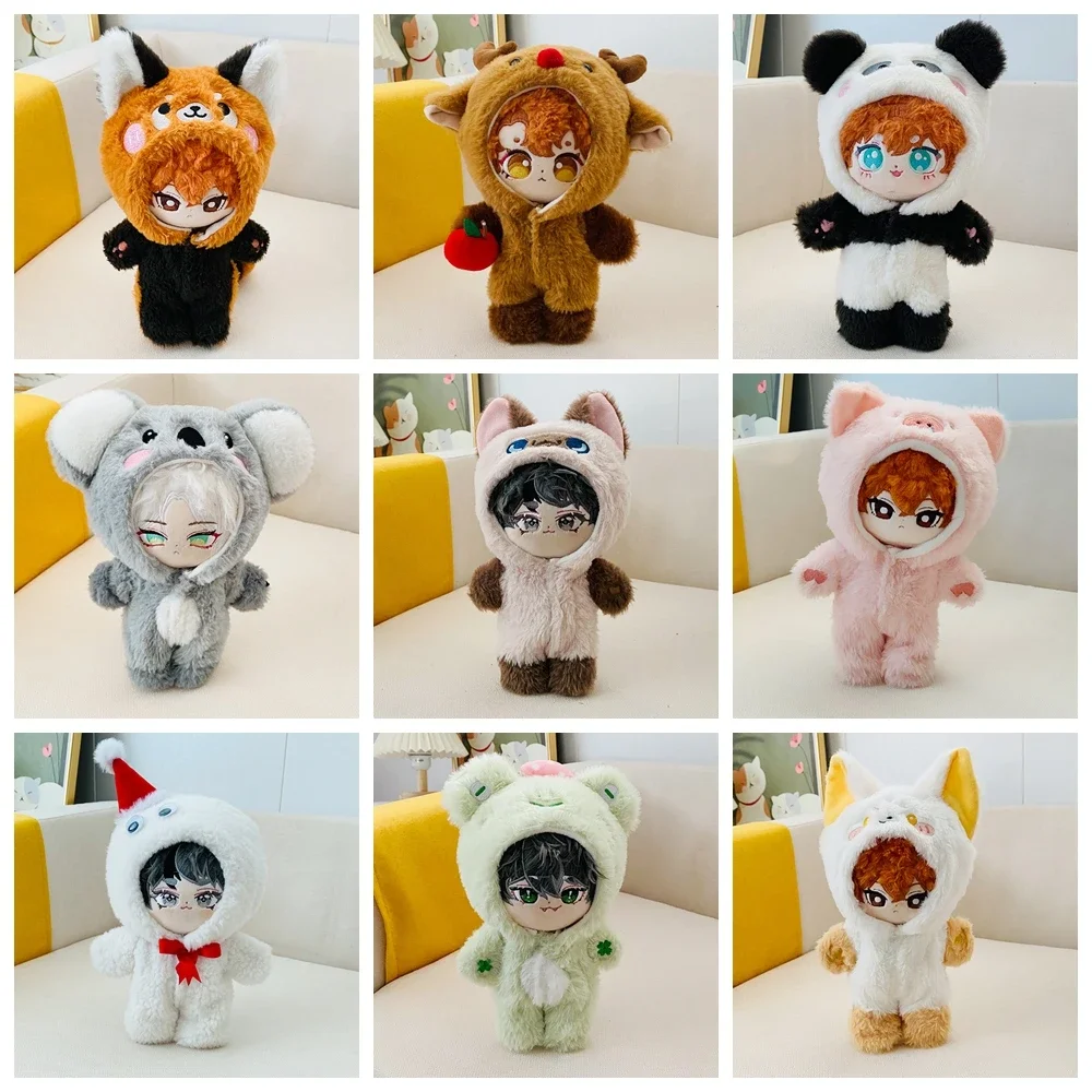 Doll Clothes for 20cm Idol Doll Outfit Accessories Cute Jumpsuit for Korea Kpop EXO Dolls Toys Gift  Plush Doll's Clothing