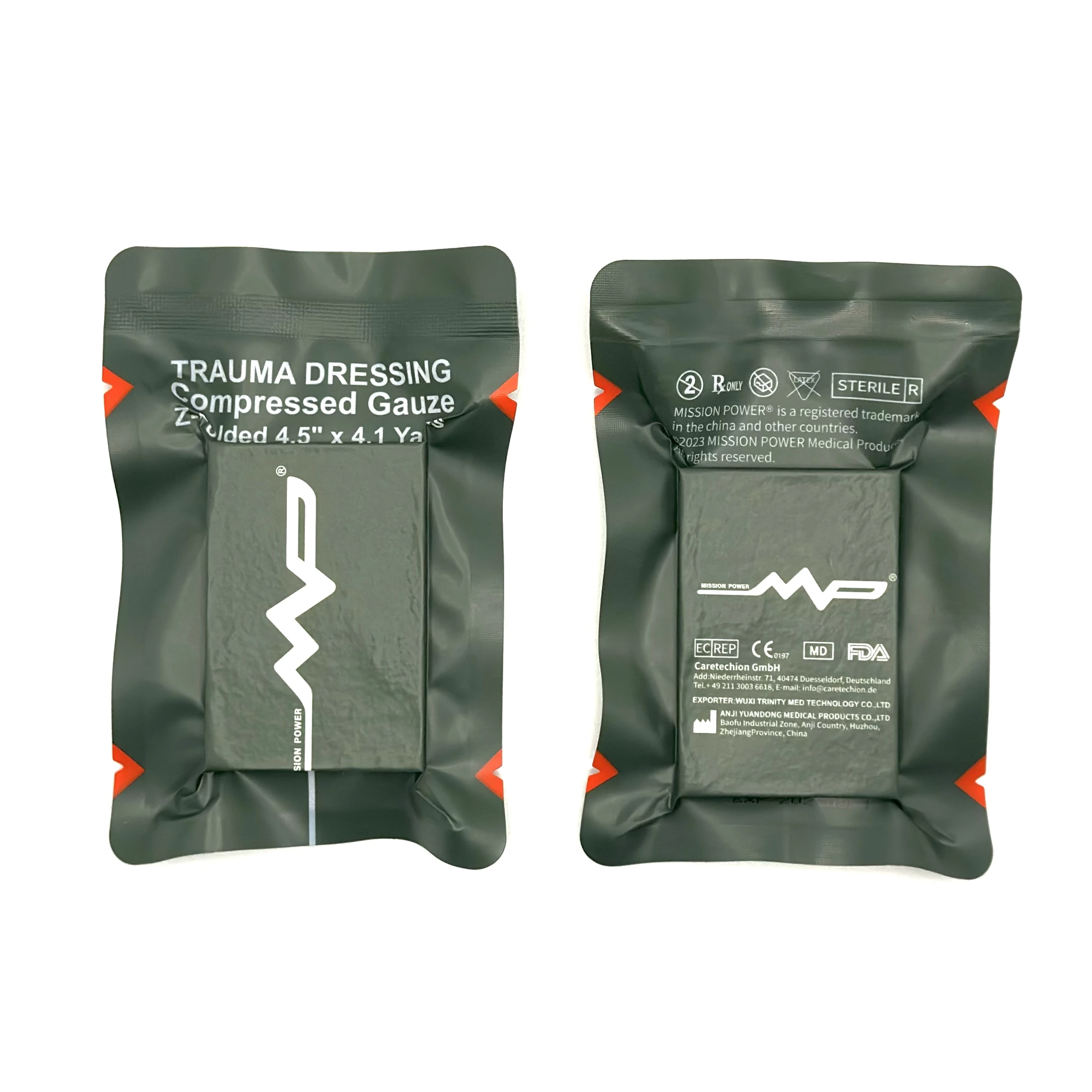 Rescue Sterile Compressed Gauze Emergency Wound Dressing Z-Folded Tactical First Aid Kit Trauma Kit