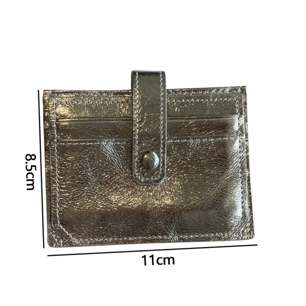 Cartera de cuero genuino con múltiples ranuras para tarjetas, bolso de tarjeta creativo, bolsos de almacenamiento multifuncionales casuales para mujeres, moda