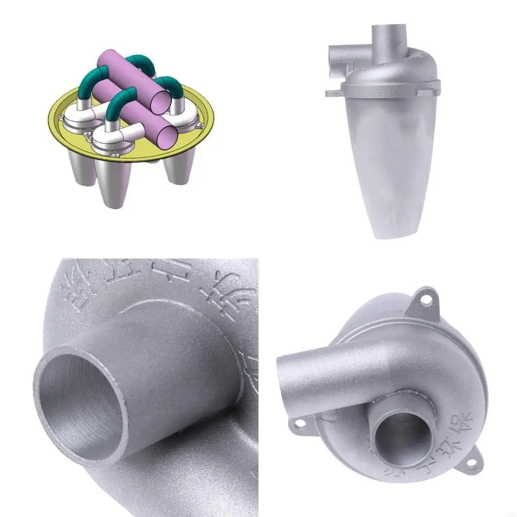 Dust DIY Turbocharged Fifth Generation Industrial Dust Collector Canister Vacuum Home Cleaning with Flange Base