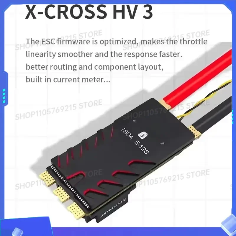 for HV3 Brushless ESC 60A-160A BLHeli32 5-12S 32Bit Dshot Proshot 64MHz FPV Racing Drone Speed Controller