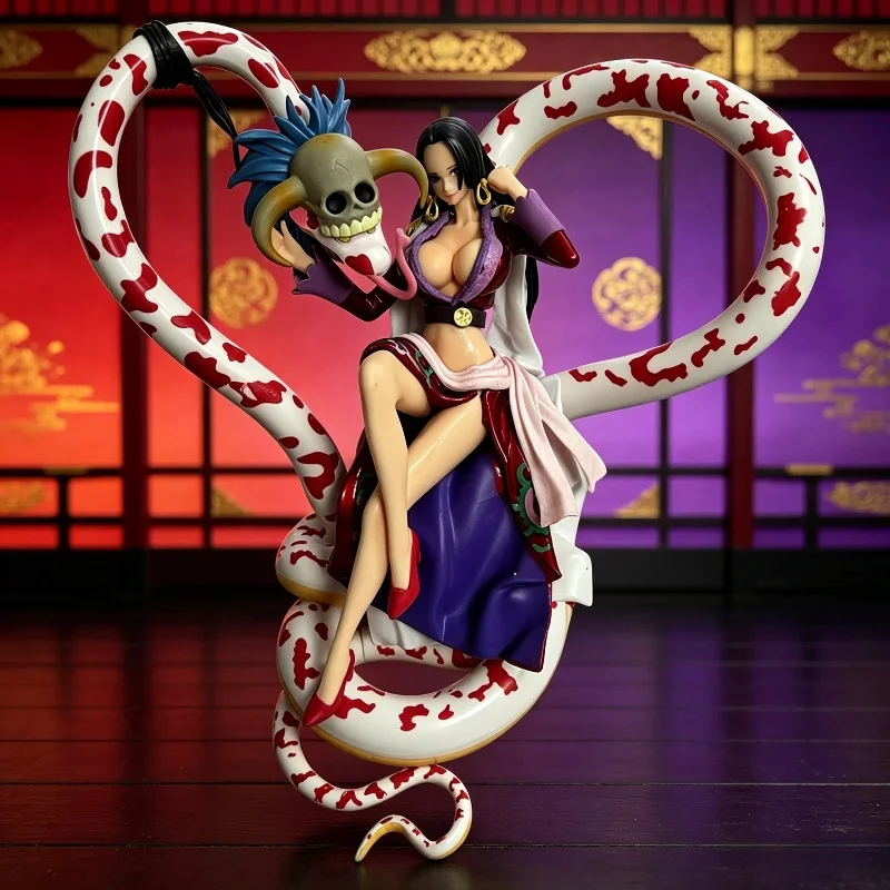 

One Piece Anime Pop Boa Hancock Snake Monarch Action Figure 20cm PVC Collectible Statue Desktop Decor For Adult Collectors