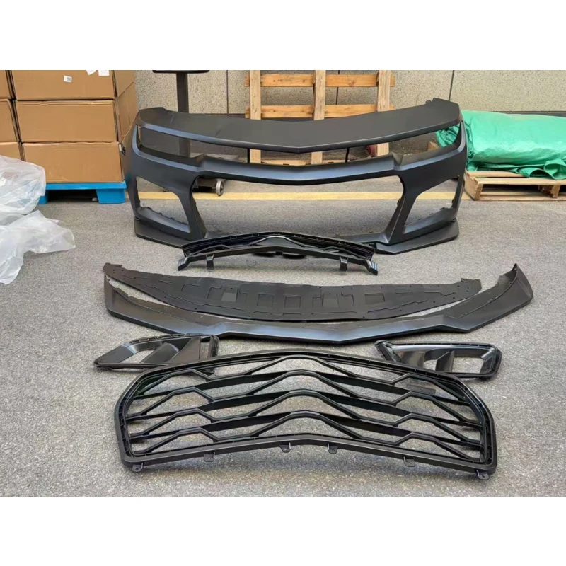 forHigh Quality Body Kit Plastic Black Front Bumper Assembly Front Bumper ZL1 and 1LE Style for Chevrolet Camaro 2010-2015