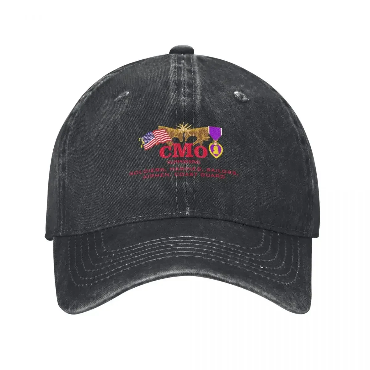 Combat Marine Outdoors Logo Baseball Cap sun caps Visor Big Size Hat Fishing cap Male Women's