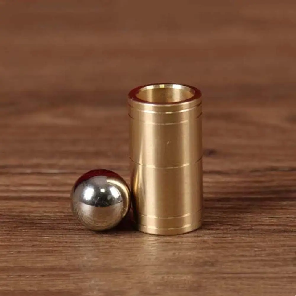 スチールボール ボール＆チューブ マジックトリック シンクダウン メンタリズム マジックボール ライズズ フォールズ クローズアップ ギミック ミステリー ブラス マジック