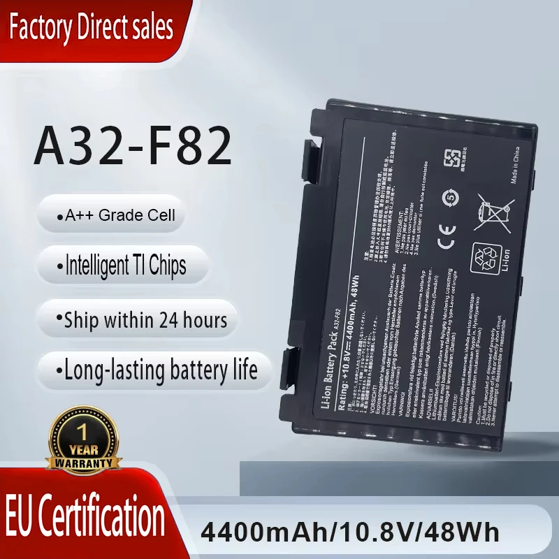 

Новая батарея для ноутбуков Asus A32-F82 A32-F52, совместимая с моделями F52 F82 K40 K40lJ K40lN K401J-E1 S K40E K50 K50ij K51 K60 K61 K6C11 K70 K70AS F52Q