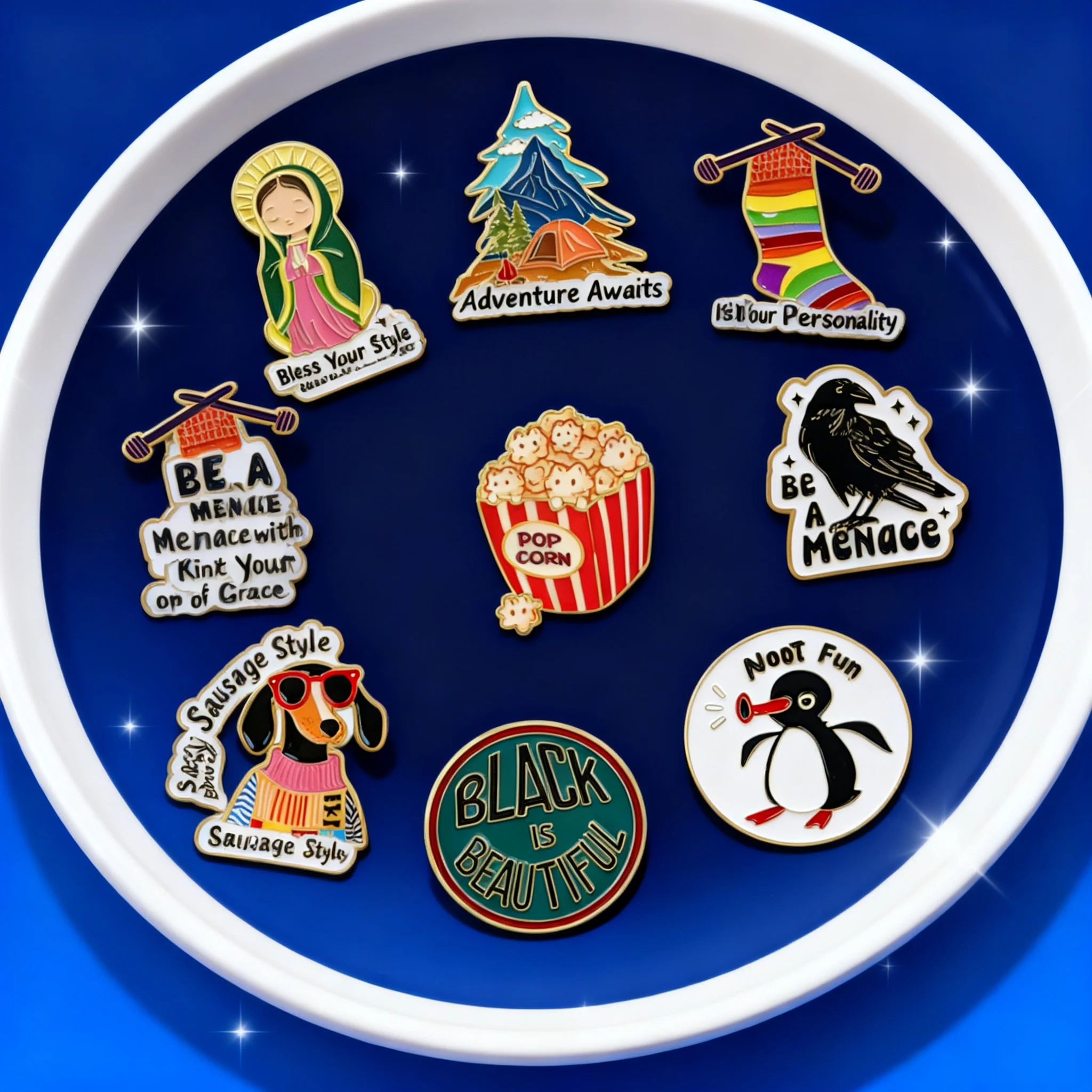 

Cartoon Dachshund Enamel Pin Cute Penguin Brooch Lapel Pins Cosplay Accessories Badges for Backpack Hat Gifts Toys Crow Design