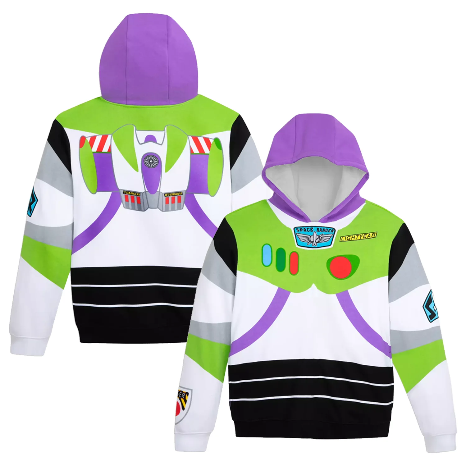 

Toy Story Buzz Lightyear Hoodie Spring and Autumn Unisex Print Loose Oversize Fashion Pullover Sportwear Streetwear