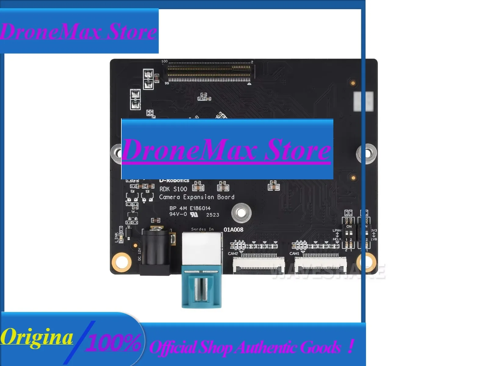 DroMaRDK S100 Camera Expansion Board - Dual MIPI CSI-2 & GMSL Interface For Robotics Vision