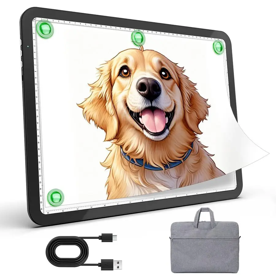 

Перезаряжаемый световой короб формата А4 с мягким чехлом, сверхяркий светодиодный световой коврик с физической кнопкой, беспроводная световая панель для Diam