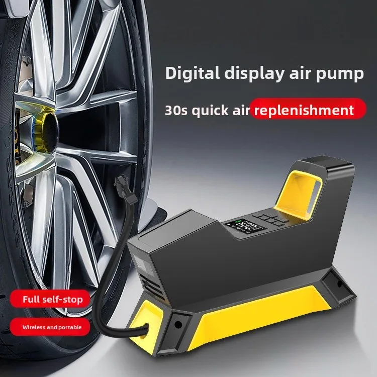 

Car Air Pump Car Tire Electric Portable Air Pump Intelligent Digital Display Wireless Air Pump Pure Copper Wire