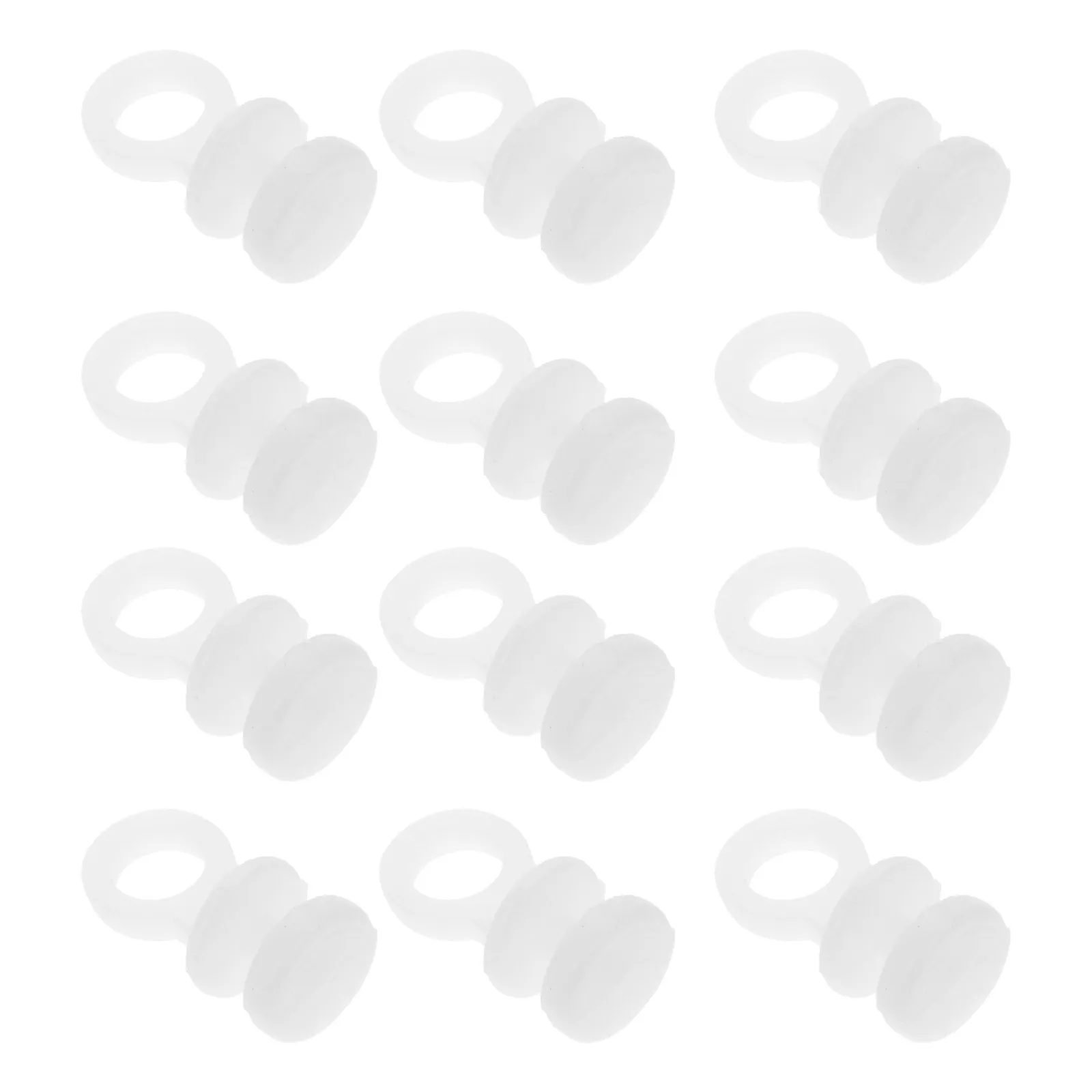 150Pcs Plastic Curtain Track Glider Hooks Sliders Universal Fit Smooth Rolling Drapery Rail Holders for Home Window Curtains