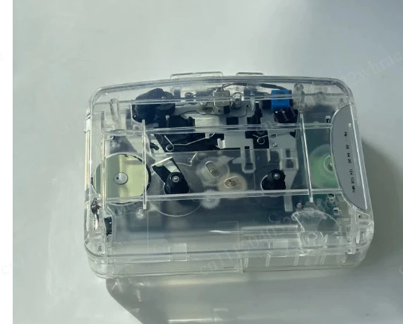 Portable Retro Tape Player Transparent Walkman Headset Radio