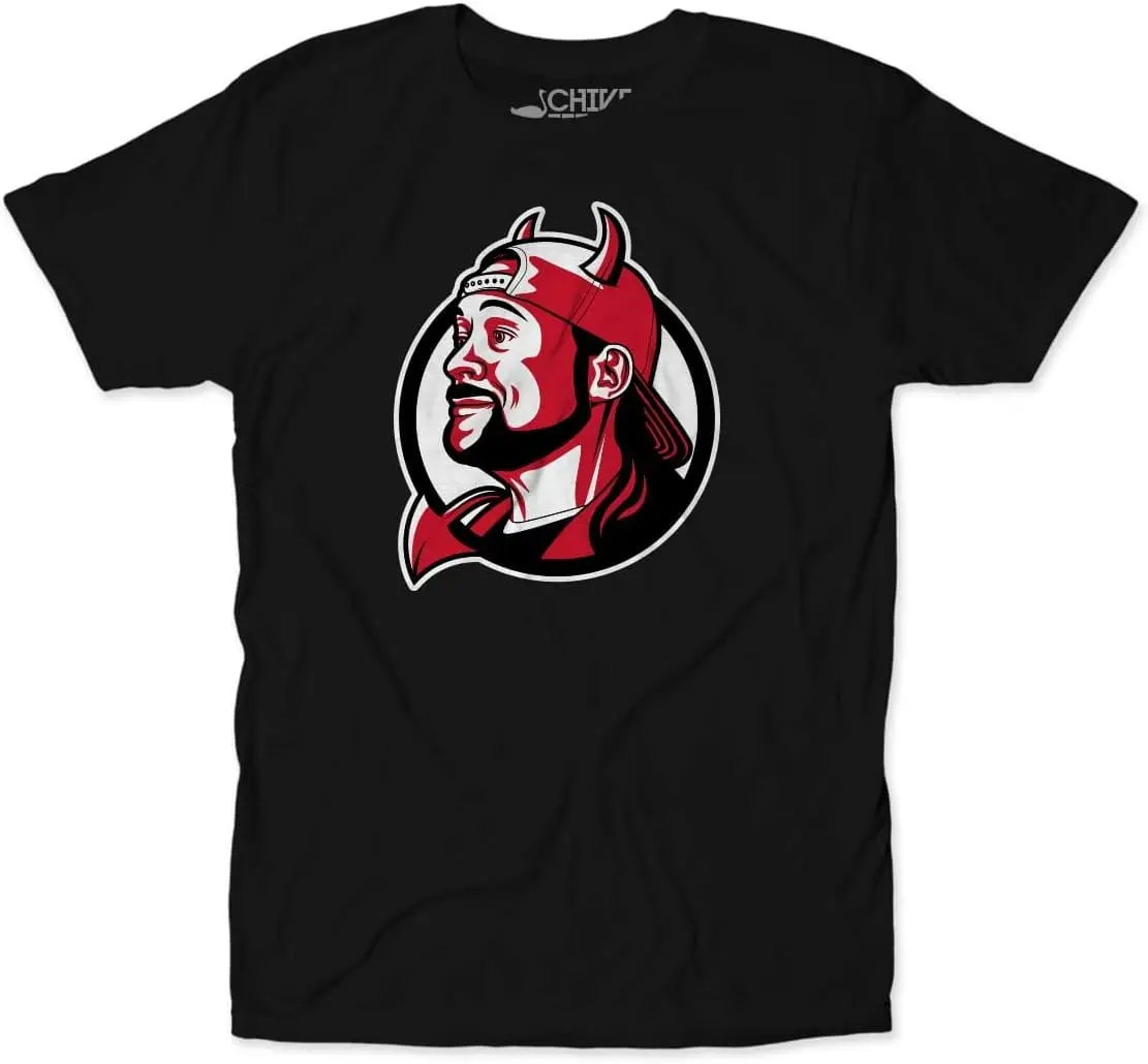 Мужская Хоккейная Футболка Кевин Смит Тихий Боб дьявол