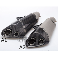 Universal Motorcycle Carbon Fiber Racing Exhaust muffler Slip On pipe R11 GSXR 600 750 GSF1200 GSX-R1000 GSX-R1000R Ninja650