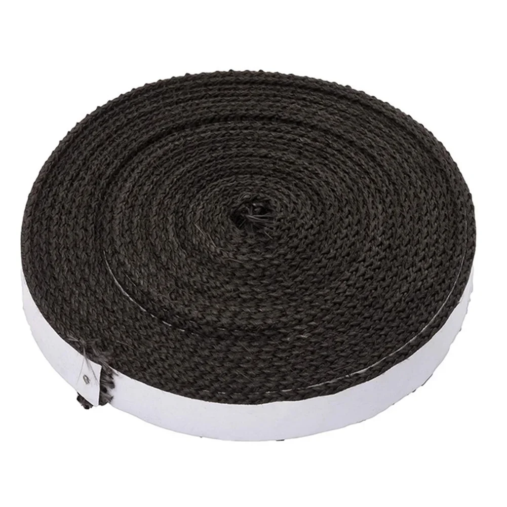 1pc High-Temperature Grill Gasket Kit Self-Adhesive Tape 15-ft Gasket Sealing Replacement Strip for Barbecue Temperature Control