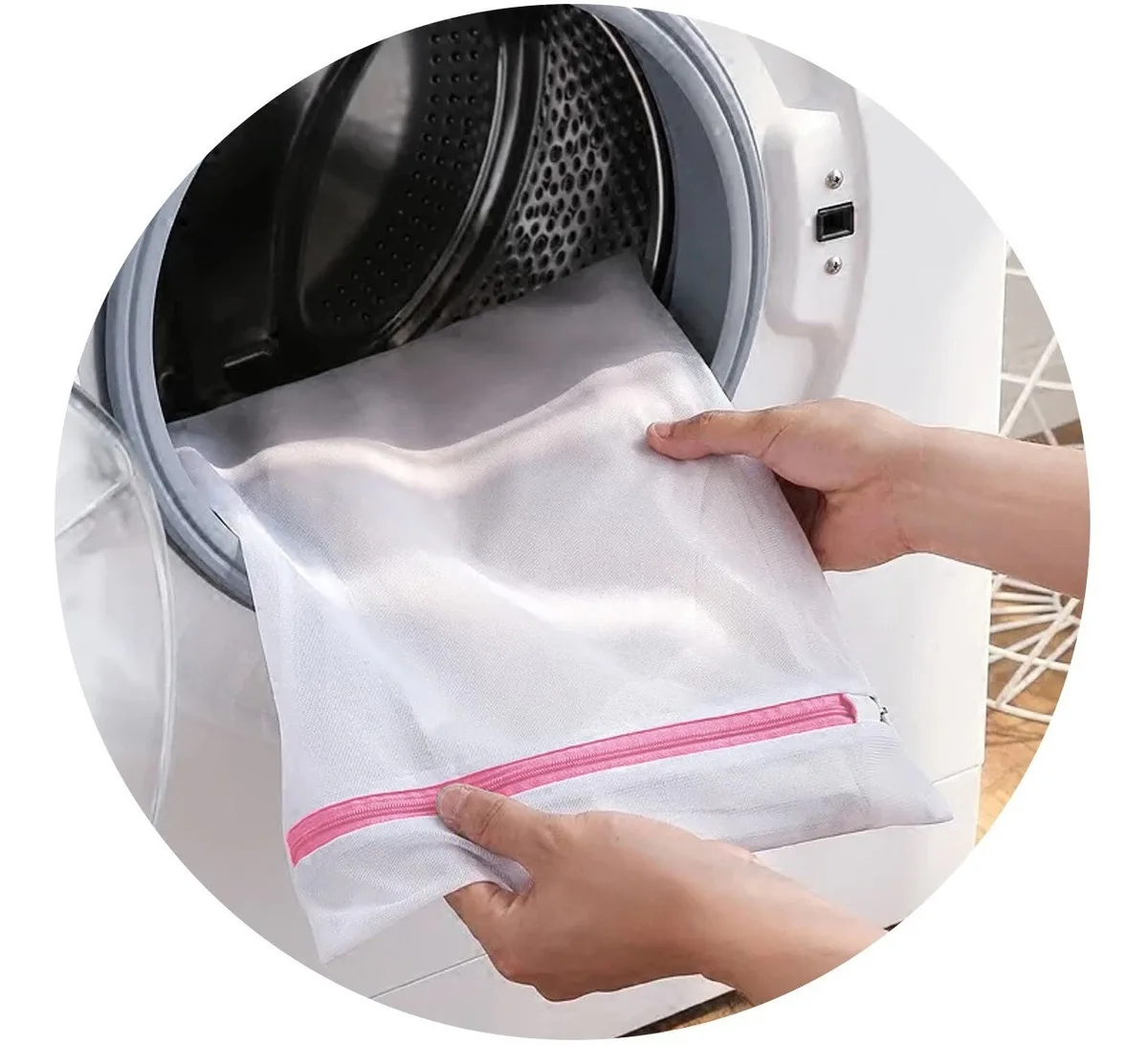 Delicate Wash Clothes Protective Bag With Zipper Lingerie