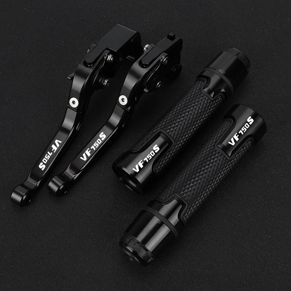 Motorcycle Adjustable Brake Clutch Levers & Handle Handlebar grips For Honda VF750S SABRE VF 750 S 1982 1983 1984 1985 1986