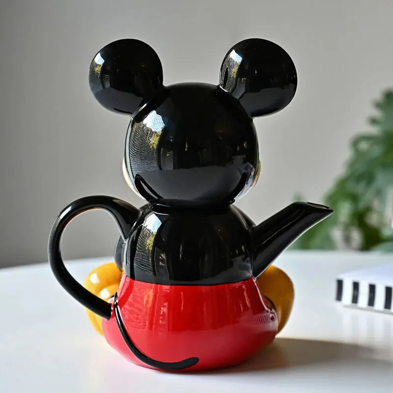 Cartoon Mickey Mouse Kettle Action Figure Toys Cute Mickey Ceramic Kettle Cups Mugs Home Decor Housewarming Creative Gifts Toys view 3