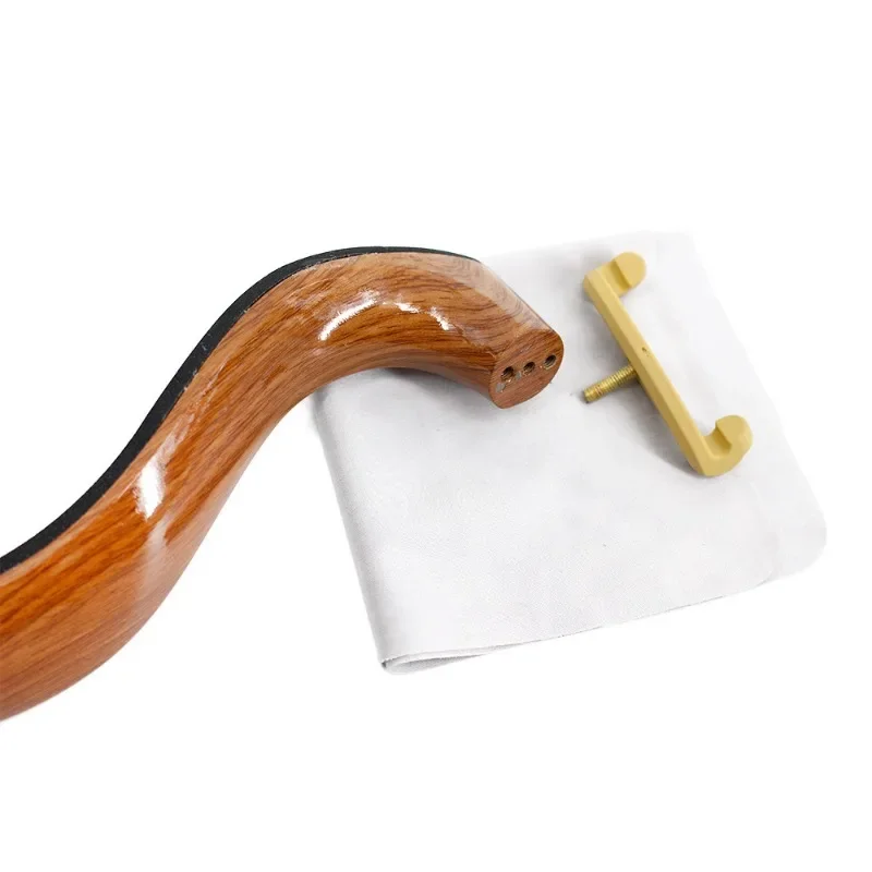 Violin wooden shoulder rest, fiberglass shoulder pad, wood grain shoulder rest