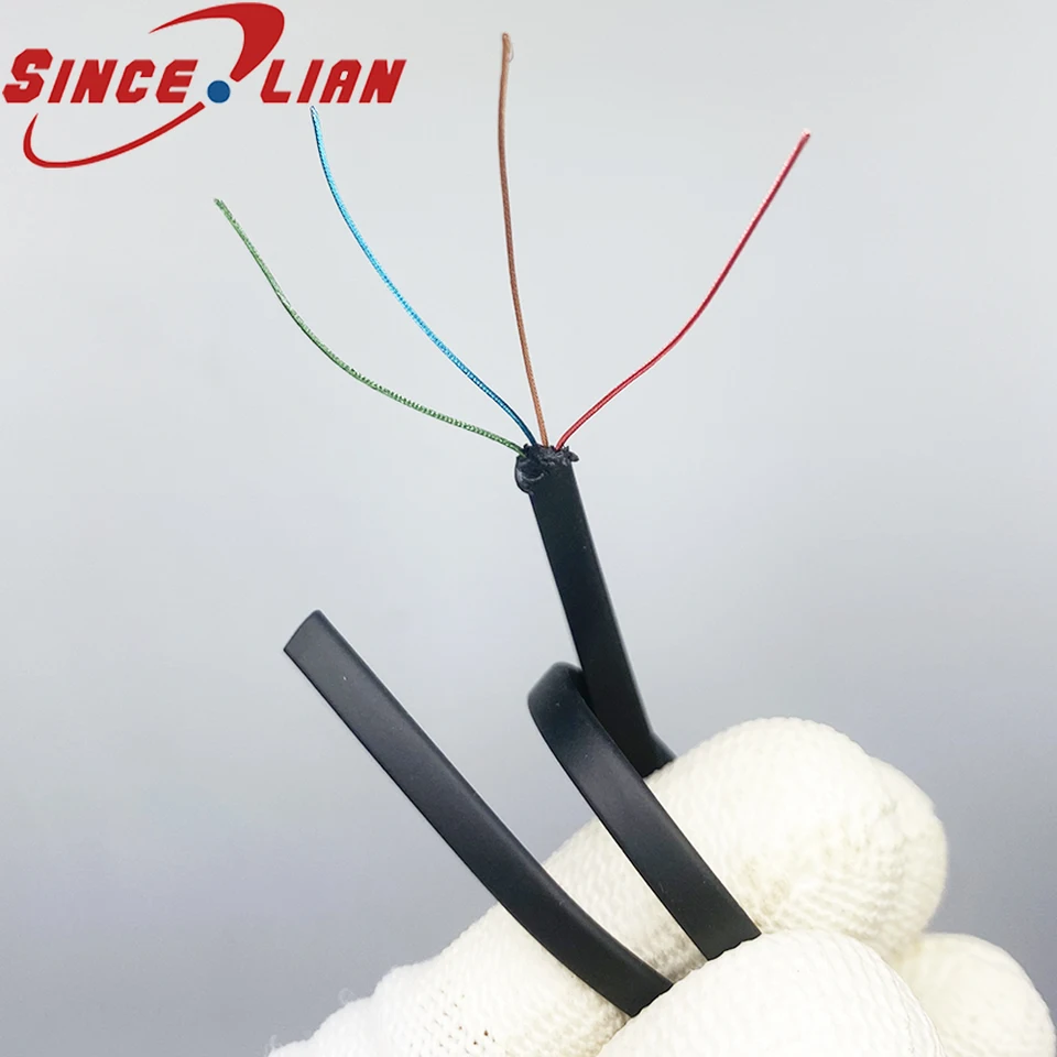 PVC Headphone Repair Cable, 8/0.08mm Multi-Core Enameled Wire, 6-Core, 1.4mm OD, 10m Roll