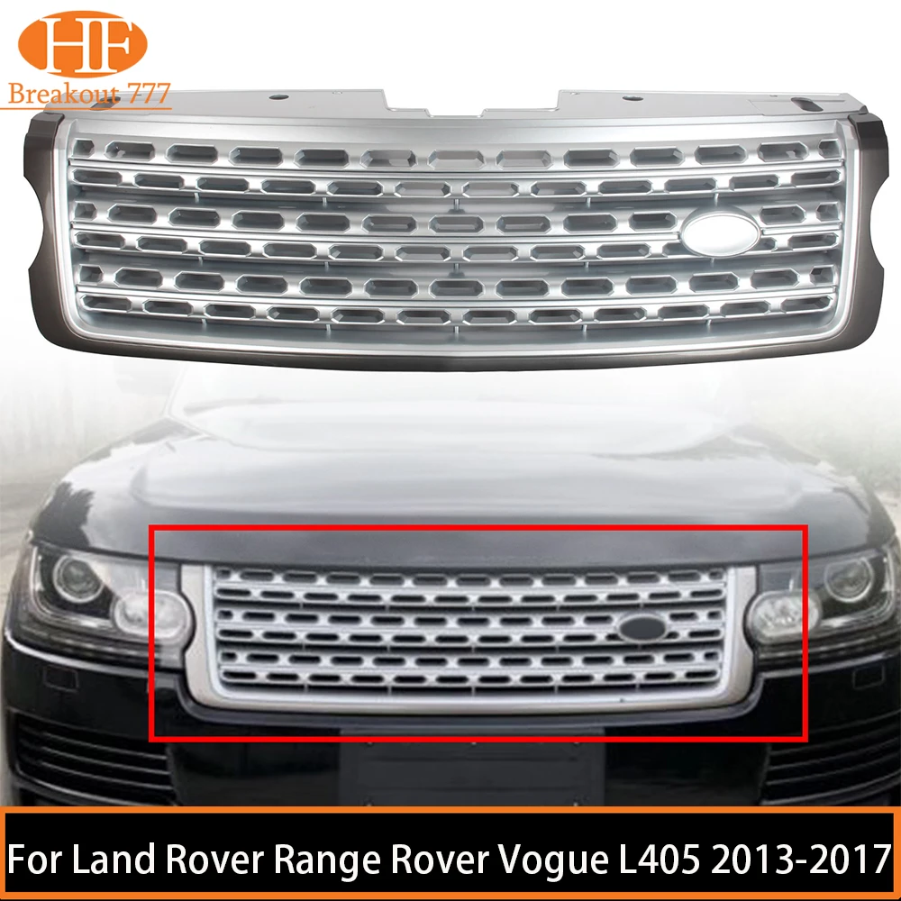 Car Front Bumper Grille Upper Radiator Mesh Grill ABS For Land Rover Range Rover Vogue L405 2013-2017 2014 2015 2016