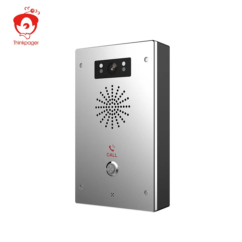SIP Video Intercom Master Station,Wired LAN Broadcast System For Building,HD Audio Visual Communication Terminal, Access Control