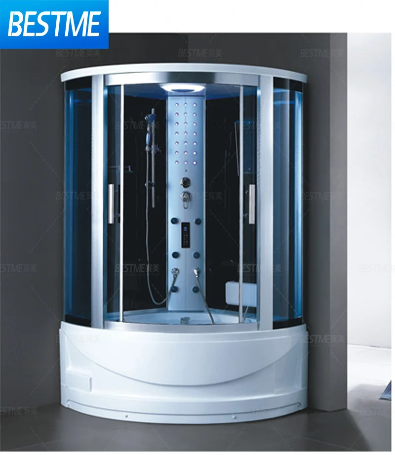 

High Quality Portable Modern Sauna Steam Shower Room With White Aluminum Frame Sliding Open Style For Home Hotel Bath Relaxation