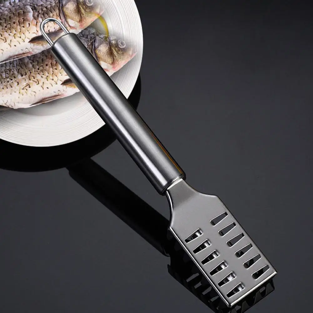 1PC Stainless Steel Fish Scale Knife Scale Scraper Sawtooth Scraping Boning Filleting Cut Scrape Dig Maw Knife