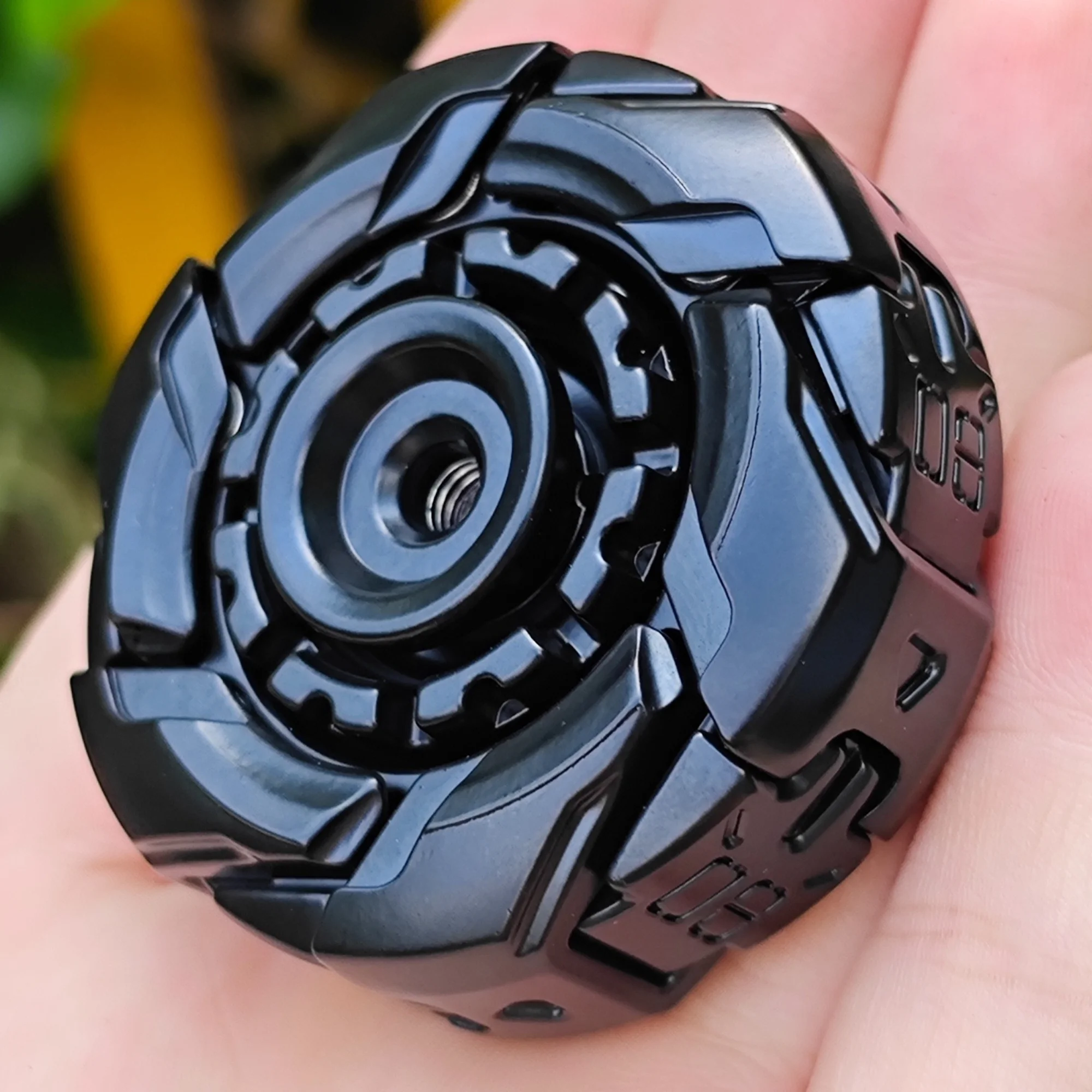EDC Fidget Sliders Fidget Toys Stressabbau für Erwachsene Magnetisches Metall Fidgety Mood Buster Open Armor Kreisel Fidget Toys – Detail 10