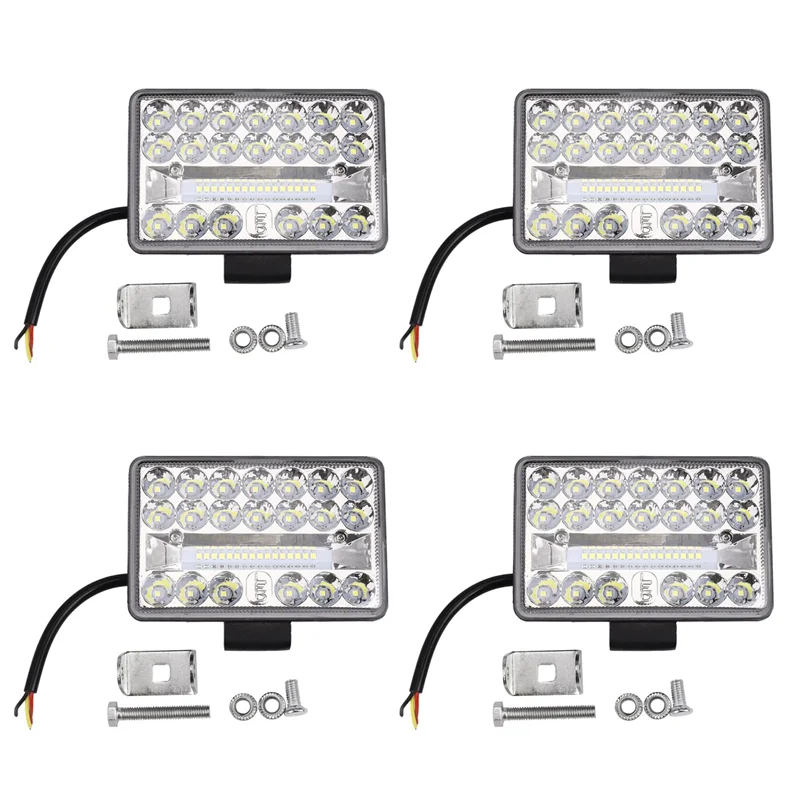 4 قطعة 4 بوصة 4X4 سيارة LED ضوء العمل 108 واط 36LED بار مربع الأضواء 12 فولت 24 فولت الطرق الوعرة لشاحنة الطرق الوعرة ATV-L94A