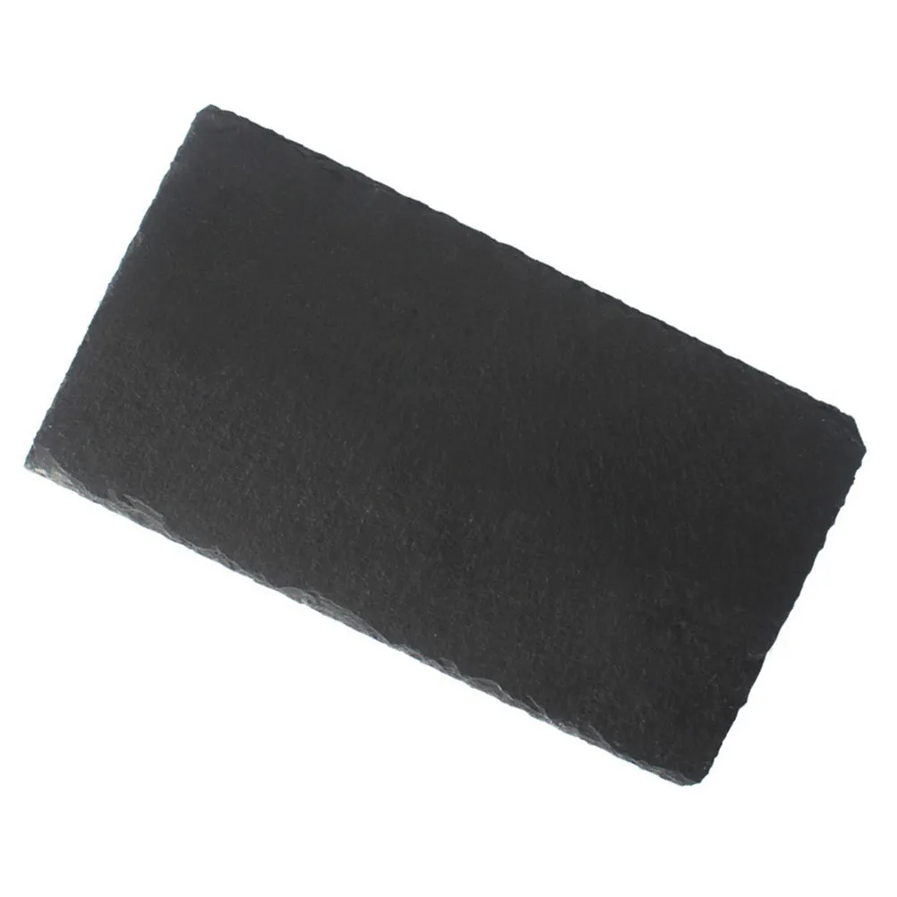 

1Pcs Stone Board Reptile Food Plate Black Natural Turtle Stone Board for Tortoise Lizard Snake Fish Tank Decorative Feeding