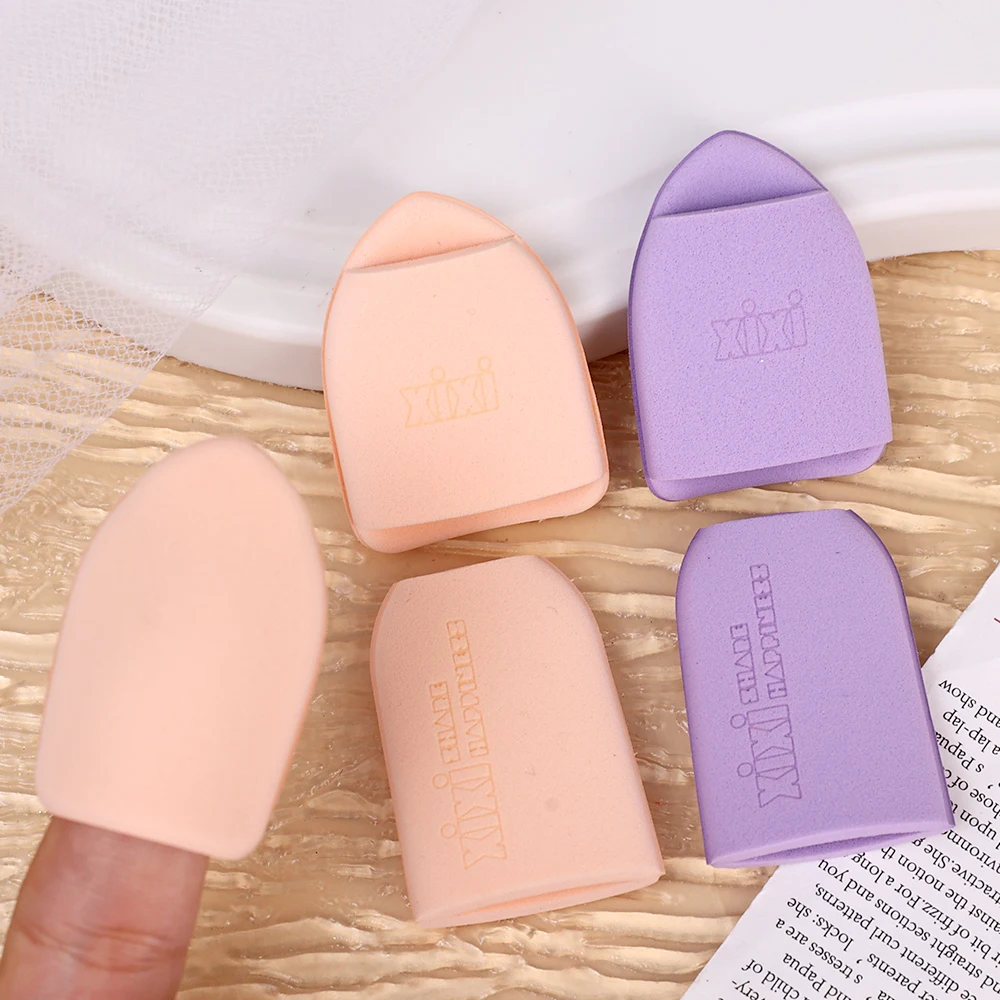 Soft Mini Cushion Powder Puff Sets Finger Cover Water Drop Sponge Dry Wet Concealer Foundation Makeup Sponge Accessories Tools