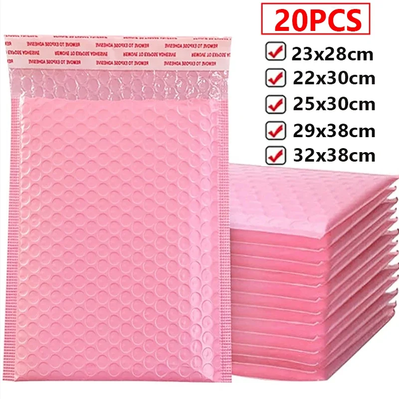 

20PCS Parcel Packing Protection Bubble Mailers Envelope Bag Poly Foam Mailer Padded Envelope Fragile Waterproof Shipping Bags