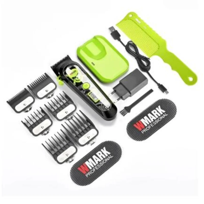 

NEW !WMARK NG-130 Wireless Charging Barber Professional Men's Barber Tool Type-C Interface with Base Electric Clipper