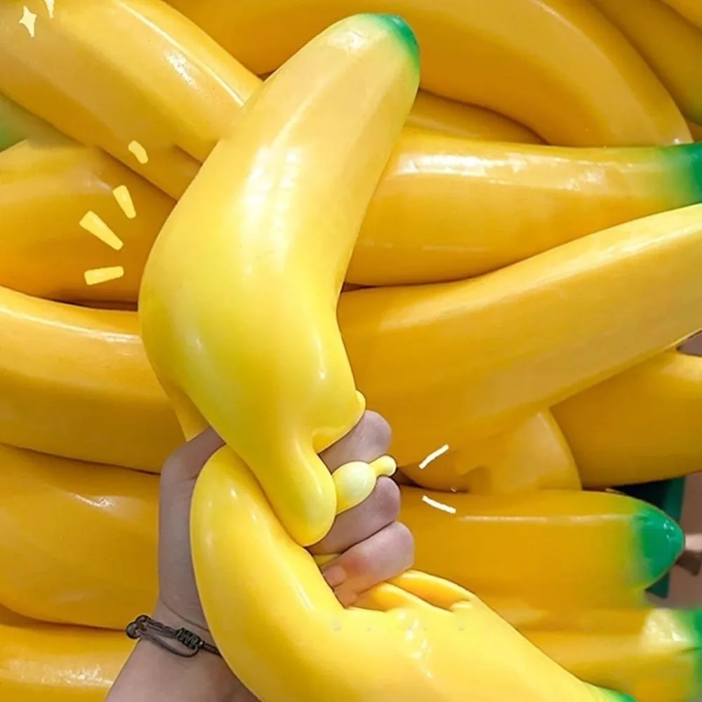 Simulation Jumbo Squishy Banana Slow Rising Giant Giant Squeezing Stress Ball Fidget Stress Relieving Slow Rebound