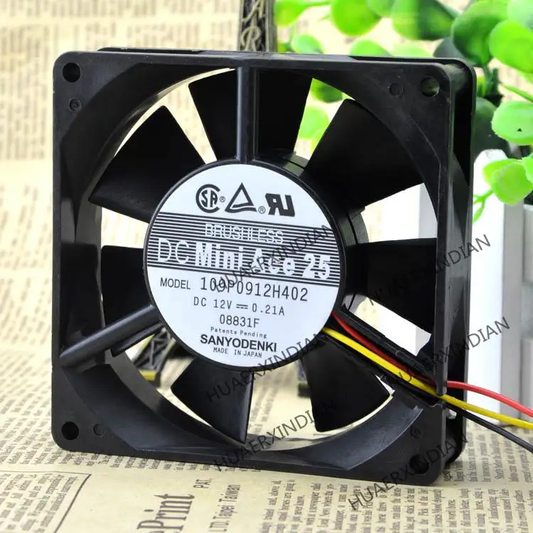 

New 9025 109P0912H402 12V 0.21A 9cm 9225 3 Cooling Fan Assembly Kit