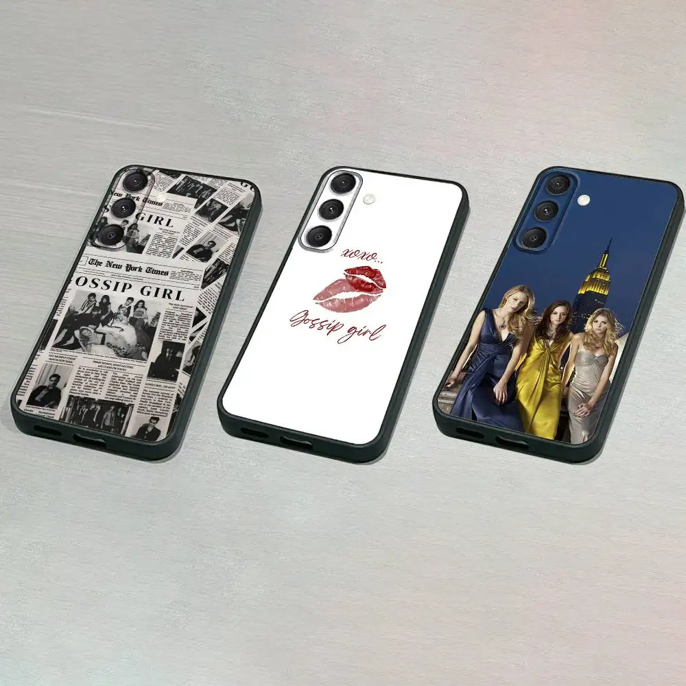 

GossipS G-Girl S-show Phone Case For Samsung S25,S24,S23,S22,S21,S20,S10,Ultra,Plus,Lite,FE,Soft Silicone Black Cover