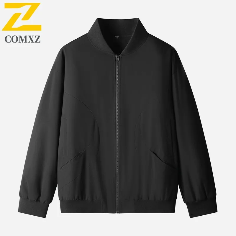 سترة EiAO مقاس كبير للرجال والنساء ملابس عمل فضفاضة مناسبة معطف بيسبول مقاوم للرياح ومقاوم للماء ملابس غير رسمية على طراز الطيران #2