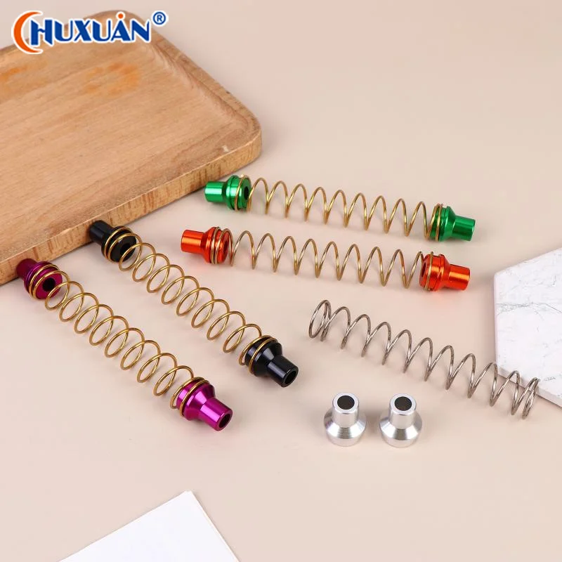 [Q]Motorcycles Colorful Universal Telescopic Brake Springs Stainless Steel Retractable Compression Brake Springs Aluminum Head