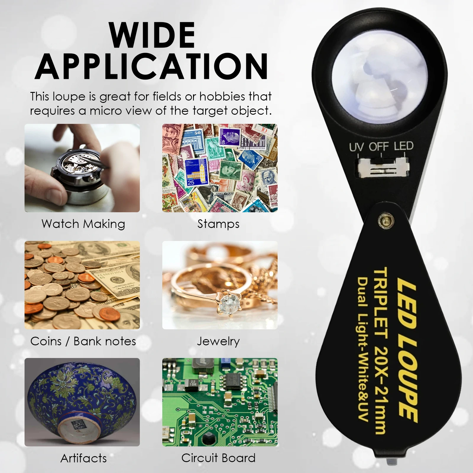 20x Jewelry Loupe 21mm Dual Li - Collectors Coins Jewelry & Watches Of Smithtown Photos 评论和价格
